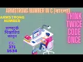 Armstrong Number in C Bangla Learn about Armstrong number in C C Programming Bangla