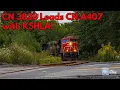 Nice K5HLA CN 3838 Leads a CN A407 at Windsor Junction NS