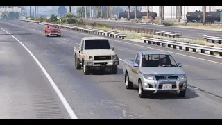 فلم تحدي السرعة بين شاص وهايلوكس وسييرا اقوى سباق قراند 5 GTA V PC 