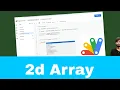 Google Apps Script course 23 2d array