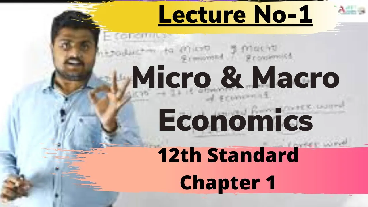 Lecture 1 Introduction To Micro & Macro Economics Economics Chapter No-1