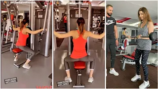 نانسي عجرم في الجيم شاهدوا رشاقتها وجمالها 