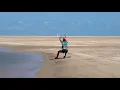 Kitesurfing Technique - Beach Start Back Roll Slow Mo