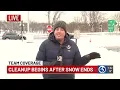 Cleanup begins after snow ends in CT