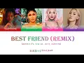 Saweetie (ft Doja Cat, Jamie and Chanmina) -'Best friend (Remix)' (Color coded lyrics日本語/한글/ROM/ENG)