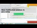 How to make Notification windows in Java Swing with JNotify