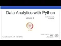 Data Analytics with Python live session 08 krushna NPTEL TA cs08