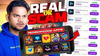 I TRIED ALL FREE REDEEM CODE APPS || how to take diamonds in free fire | free fire diamond hack