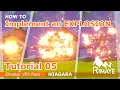 TUTORIAL 05 How to implement an EXPLOSION NIAGARA Shooter VFX Pack - UE4