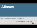 SQL Tutorial - Aliases