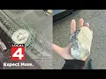 Concrete thrown from I-94 overpass hits car in Macomb County