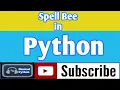 Word Spelling Correction Program in Python Python Language Python for Beginners