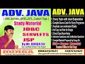 DURGA Sir Adv Java Study Material