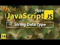 String Data Type in JavaScript JavaScript Tutorial in Hindi