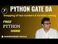 PYTHON Swapping of two numbers and Variable naming Ravindrababu Ravula
