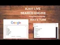Ajax Live Search Engine with PHP and MySQL Max s Tube