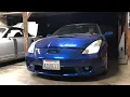 Day 1 - Azurebaby Celica GT to GT-S swap Pulling out the 1ZZ C56