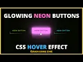 Glowing Neon Light Button Animation Effects on Hover CSS Snake Border