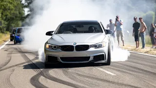 Modified BMW s Leaving Bimmerfest BURNOUTS 919HP Single Turbo M4 Manhart M4 900HP M140i M4 CSL