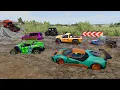 Lagu Racing Random Cars in Huge Mud Track