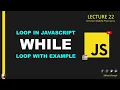 while loop in javascript 2024 I while loop in javascript urdu