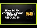 How To Fix Unable To Load Part Of Resources In Raid Shadow Legends Tutorial