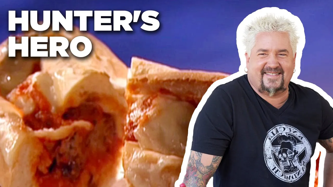 Guy Fieri Makes a Hero Sandwich with His Son Hunter (THROWBACK)   Guy
