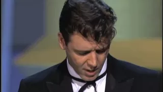 Russell Crowe Winning Best Actor 