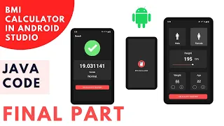 How to create bmi calculator in android studio Part - 3 Bmi calculator in android Java Code
