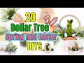 20 Dollar Tree Spring Easter DIYs Budget-Friendly Ideas to Elevate Your Home Decor
