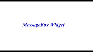 Tkinter Python tutorial Python GUI programming Using Tkinter Tutorial MessageBox Widget