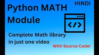Math Module In One Python Explained in Hindi