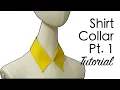 HOW TO DRAFT A SHIRT COLLAR PART 1 BASIC SHIRT COLLAR PATTERN MAKING TUTORIAL LA MODELISTE