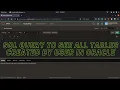sql query to view all tables from database oracle