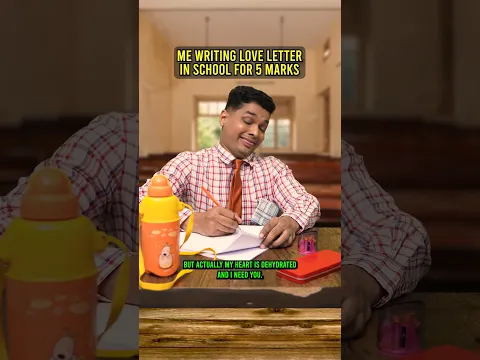 Writing a love letter for 5 marks 😭 | Love letter in school | Mac Macha | #shorts #school