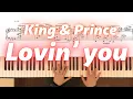 King Prince - Lovin you piano solo cover with sheet music iP CM