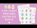 No Candy Easter Egg Hunt Printable Activities for Kids