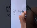 How to draw a human skull