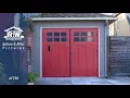 Before After - Carriage House Craftsman True Swing Garage Door
