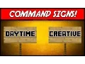 Minecraft COMMAND SIGNS Link a command to a sign Plugin Tutorial