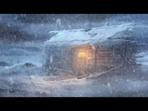 Download MP3 Goodbye Insomnia & Fall Asleep Quickly with Snowstorm and Howling Wind at the Lonely House