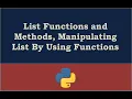 List Functions and Methods