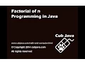 Math and Computer Factorial part 1