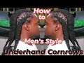 How to Braid Cornrows by Underhand Technique on Dreadlocks Style for Men The Dutch Braid