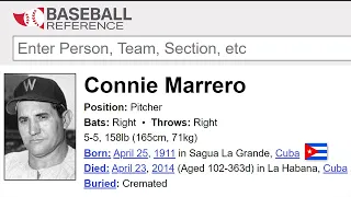 My Favorite Baseball Reference Page