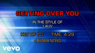 lauv getting over you karaoke 
