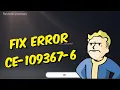 How To Fix PS5 Error CE-109367-6