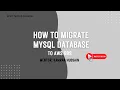 How to Migrate MySQL Database to AWS RDS Easy Cloud Demo