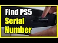 How to Find the Serial Number Model Number of PS5 Console Fast Tutorial