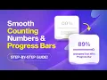 Smooth Counting Numbers Progress Bars Figma